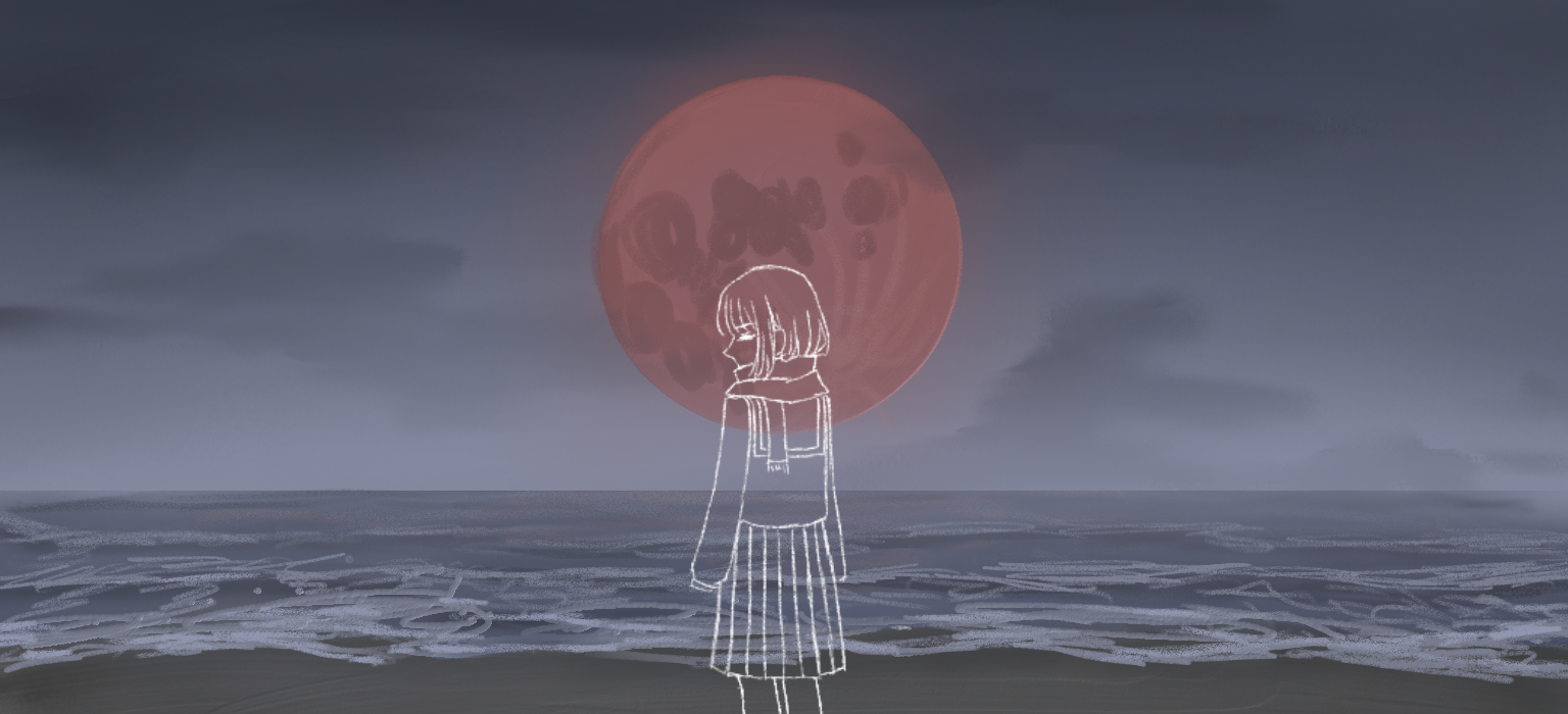 赤い月